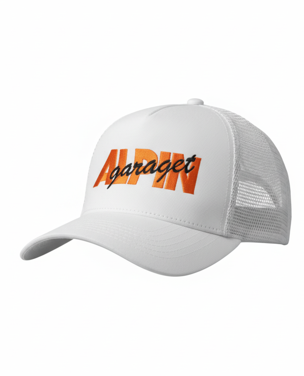 Alpingaraget Magnus Logo Trucker Hat - Vit